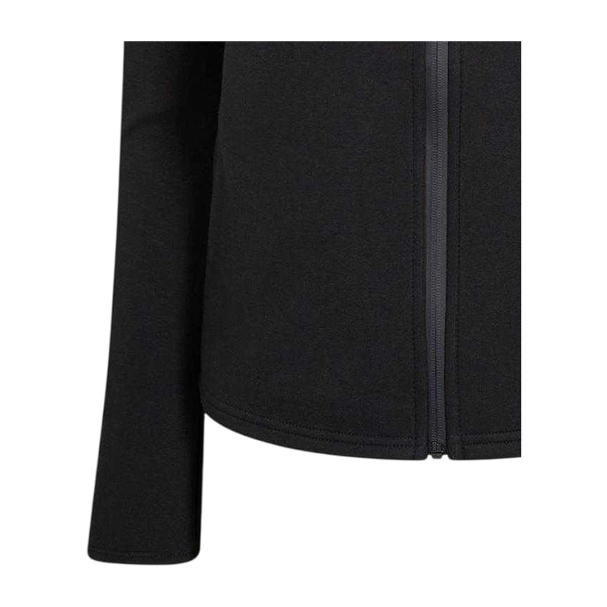Puma Black - Side - Puma Womens-Ladies Logo Hooded Regular Sweat Jacket