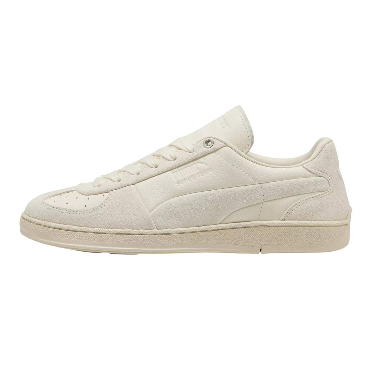White - Side - Puma Mens X Represent Super Team Suede Trainers