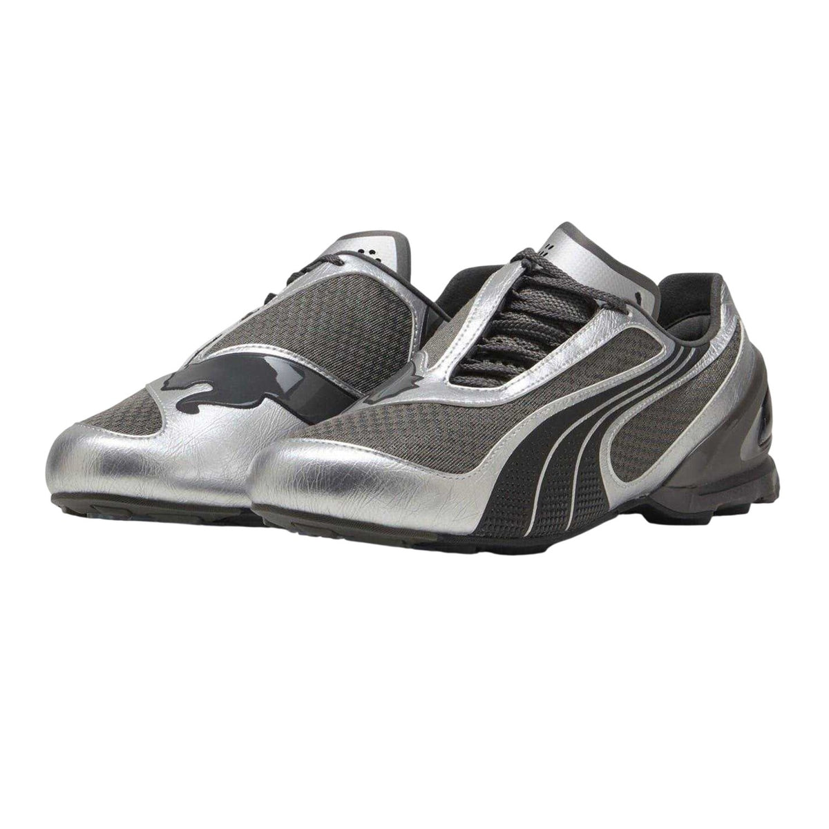Shadow Grey - Pack Shot - Puma Womens-Ladies V1.25 Low Shoes