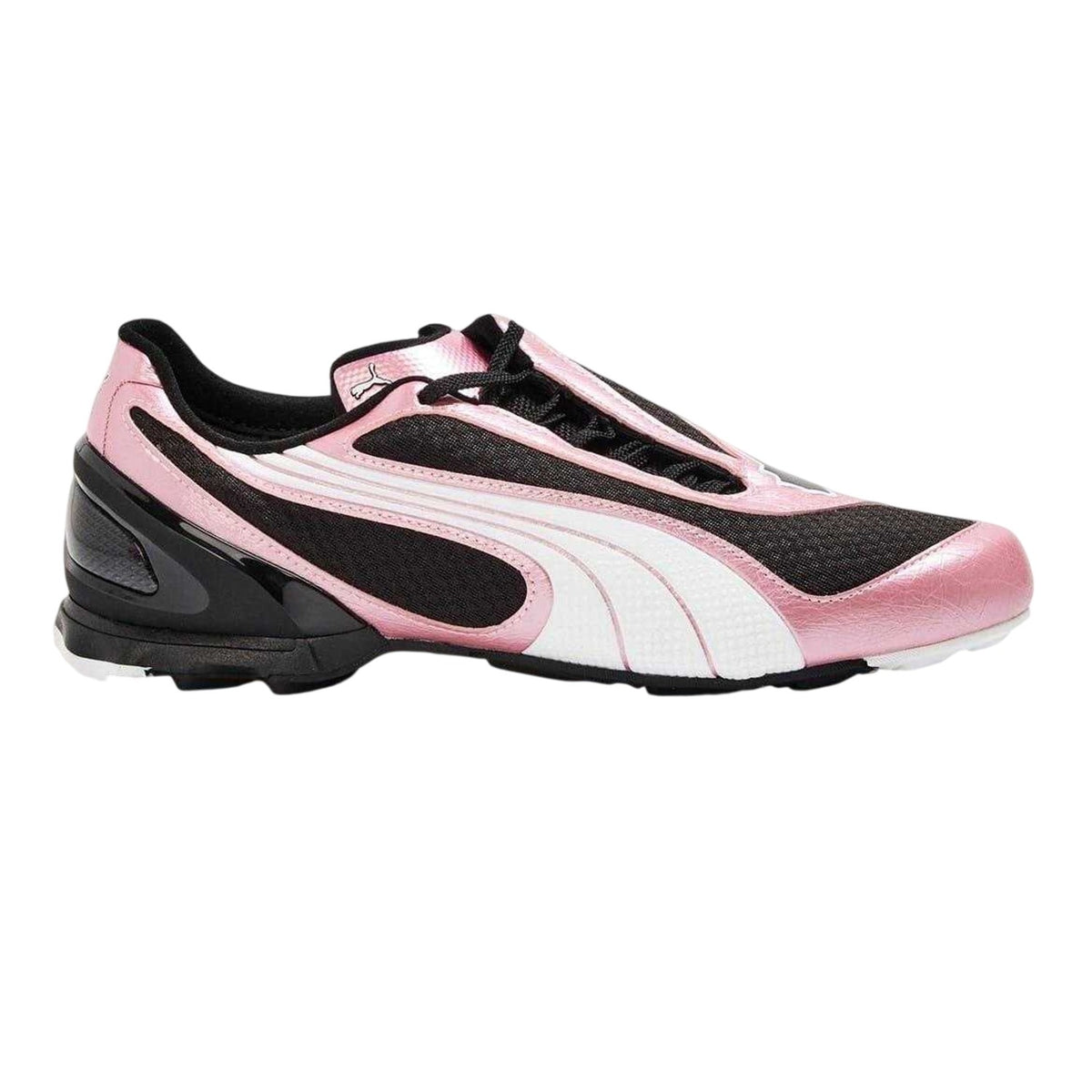 Black-Pink - Front - Puma Womens-Ladies V1.25 Low Shoes