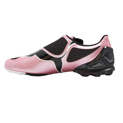 Black-Pink - Side - Puma Womens-Ladies V1.25 Low Shoes