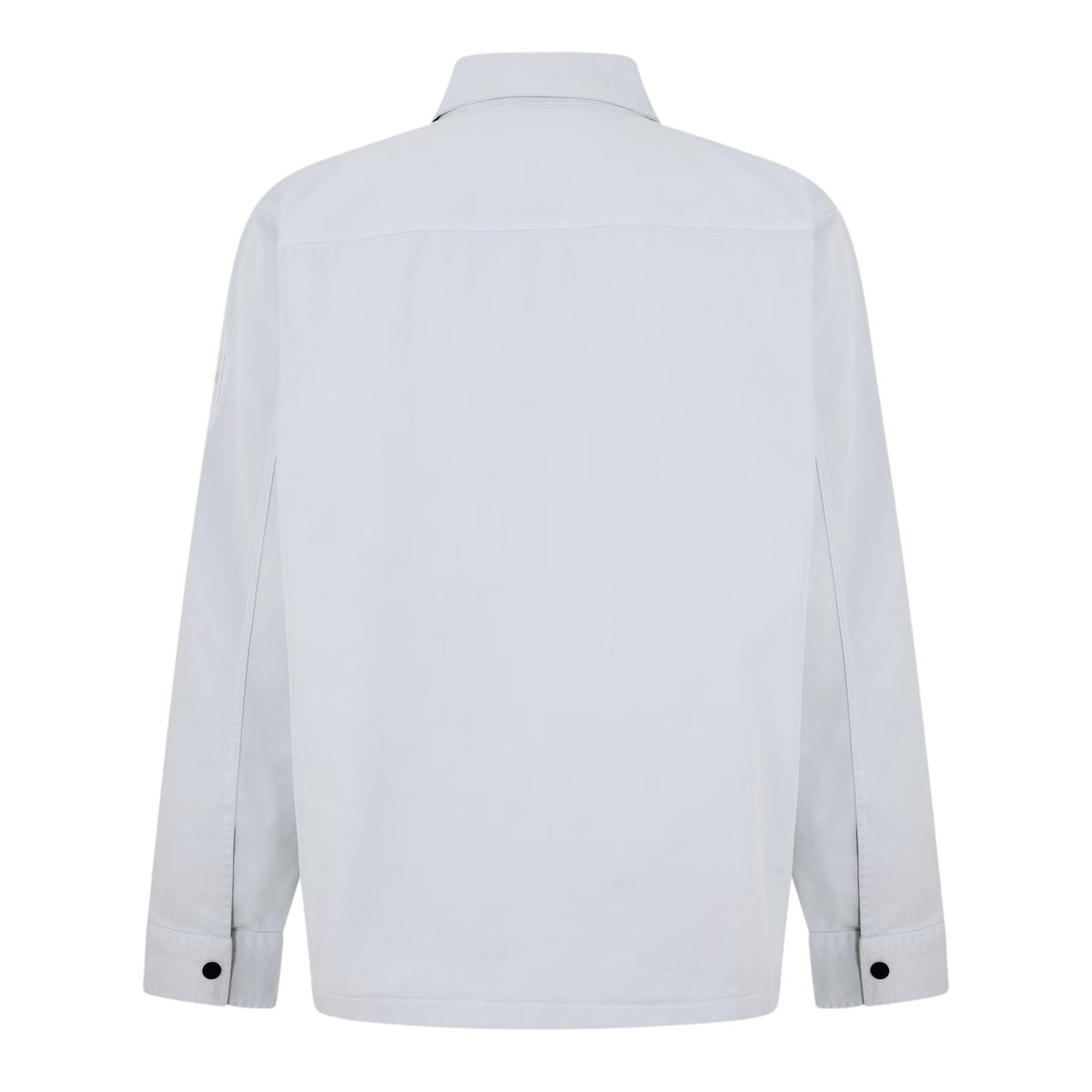 Grey - Back - Boss Mens Patterned Chest Pocket Overshirt