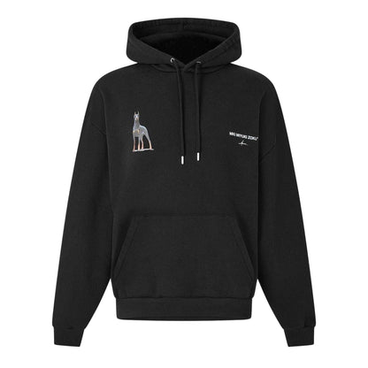 Black - Front - MKI MIYUKI ZOKU Mens Boxy Oversized Pullover Hoodie
