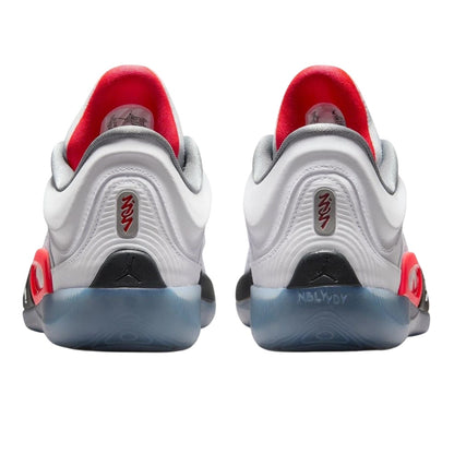 White-Red - Back - Nike Mens Zion 4 Lace Up Basketball Shoes