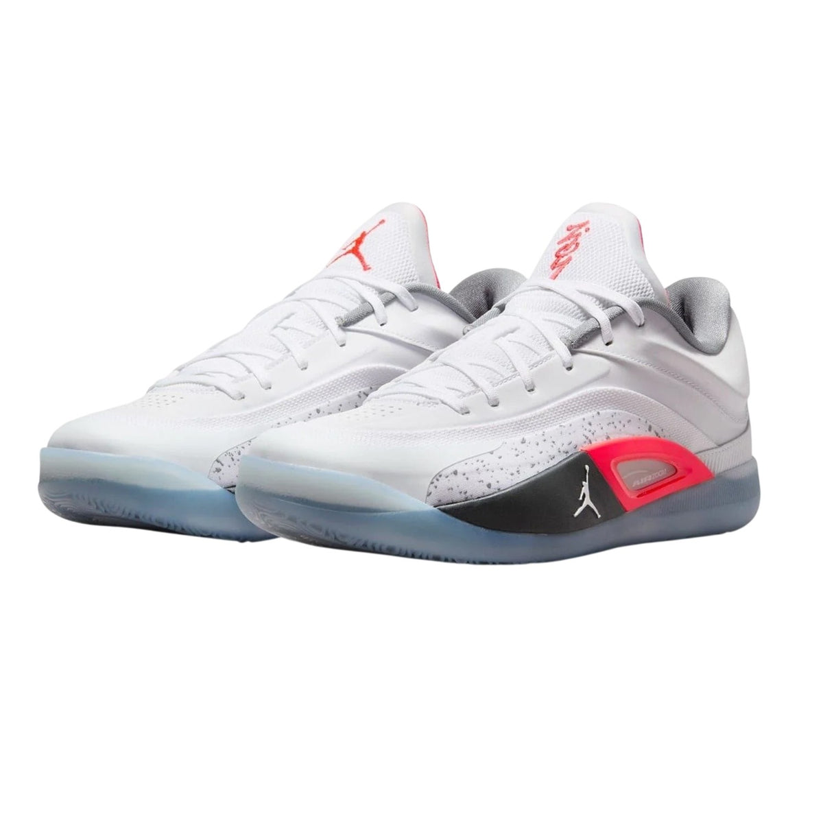 White-Red - Close up - Nike Mens Zion 4 Lace Up Basketball Shoes