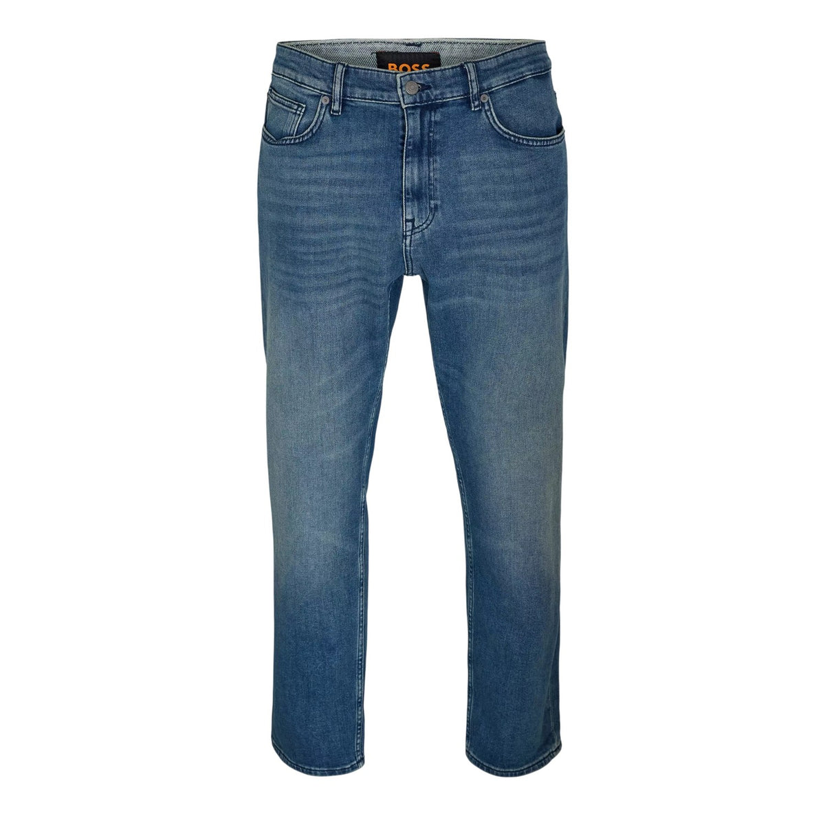 Mid Blue - Front - Boss Mens Ogden Denim Jeans