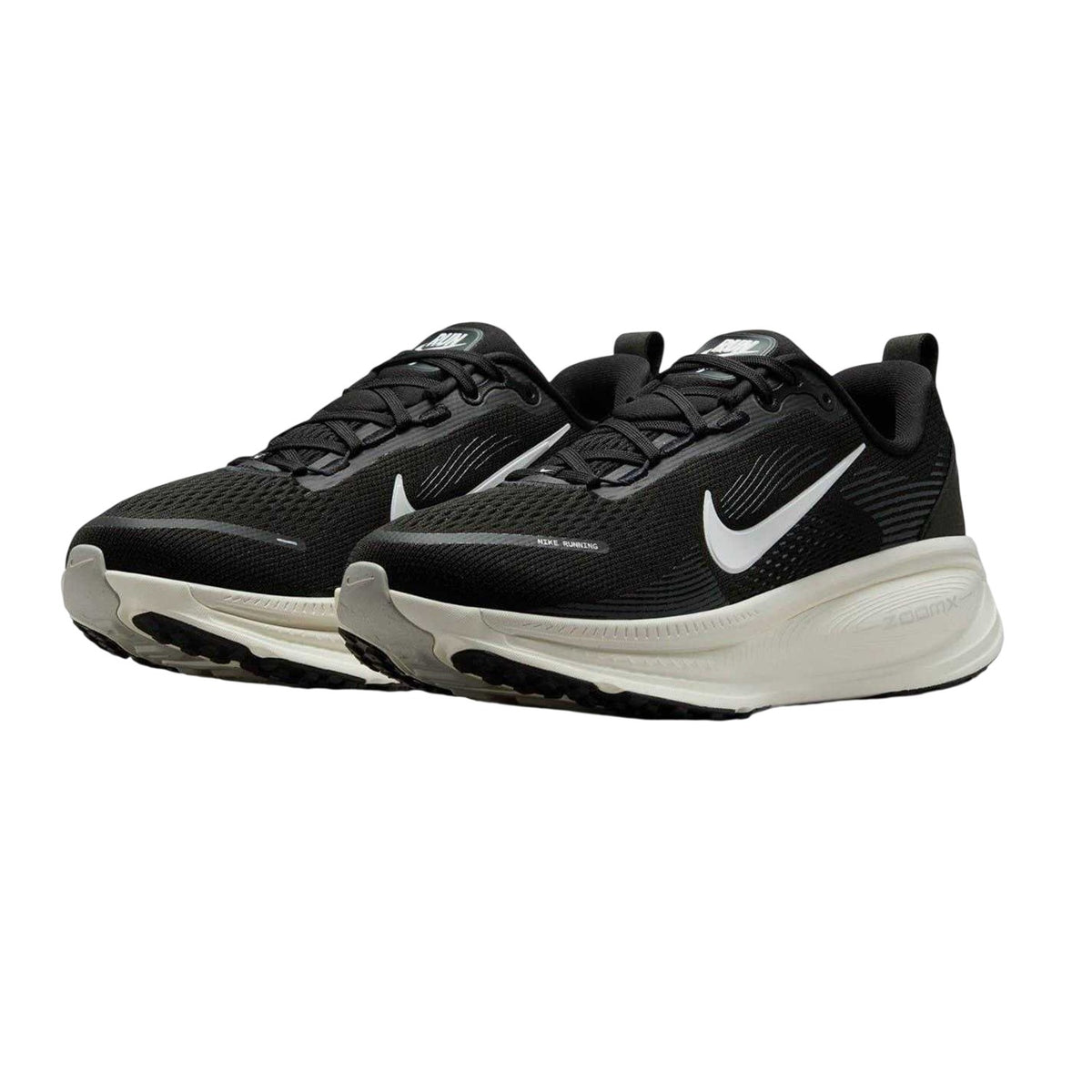 Black-White - Close up - Nike Womens-Ladies Vomero 18 Max Cushioning Shoes