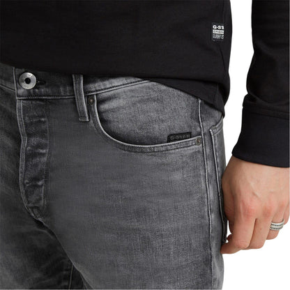 Grey - Side - G-Star Mens Denim Tapered Jeans