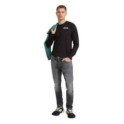 Grey - Close up - G-Star Mens Denim Tapered Jeans