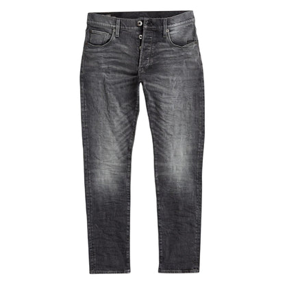 Grey - Front - G-Star Mens Denim Tapered Jeans