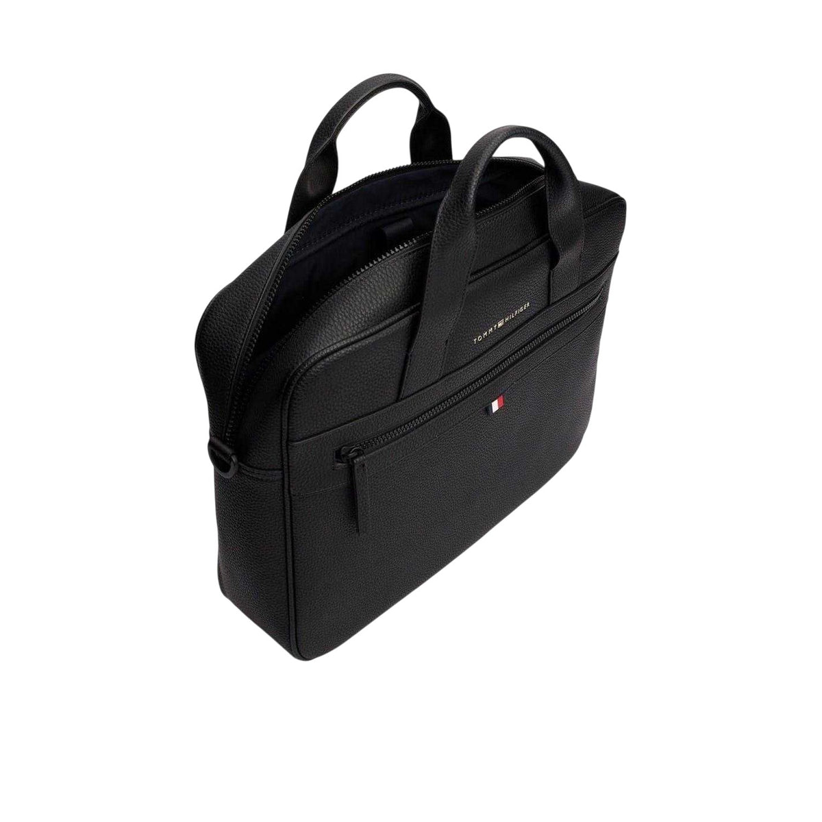 Black - Lifestyle - Tommy Hilfiger Faux Leather Laptop Bag