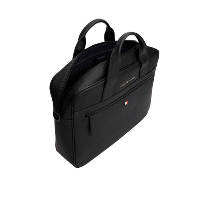 Black - Lifestyle - Tommy Hilfiger Faux Leather Laptop Bag