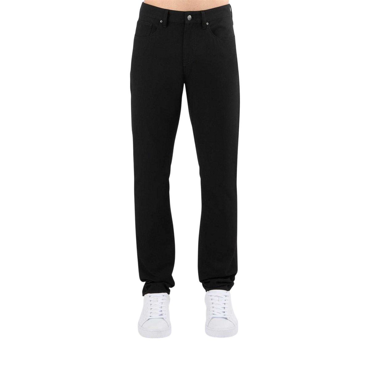 Black - Side - Armani Exchange Mens 5 Pockets Chinos