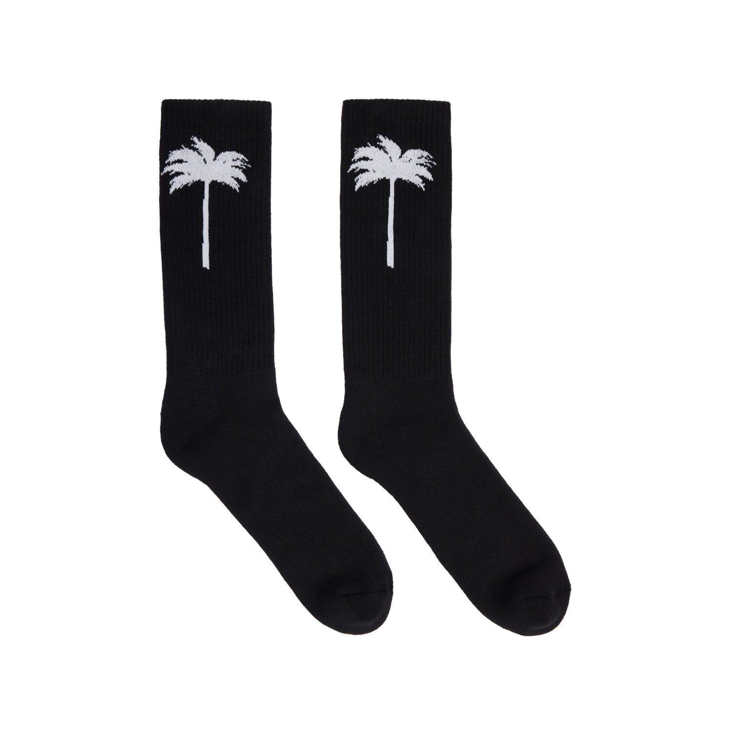 Black-White-Grey - Side - Palm Angels Unisex Adult Socks (Pack of 3)