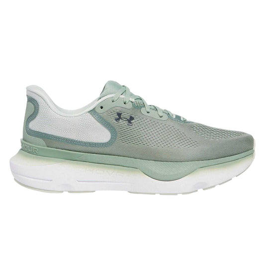 Green-Black - Front - Under Armour Mens Infinite Pro 2 Cushioned Trainers
