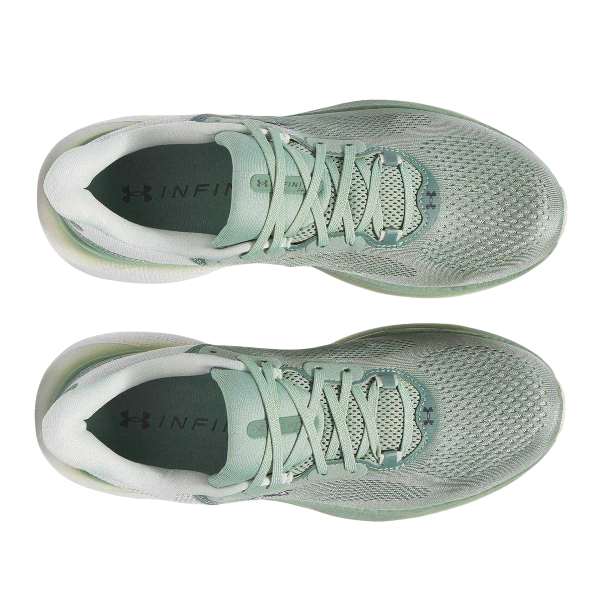 Green-Black - Side - Under Armour Mens Infinite Pro 2 Cushioned Trainers