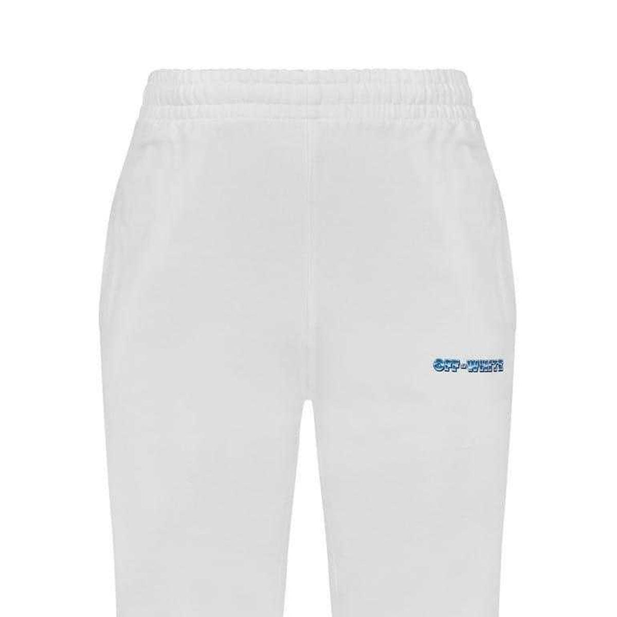 White - Side - Off White Mens Slim Jogging Bottoms