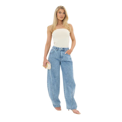 Light Wash - Lifestyle - I Saw It First Womens-Ladies Jeans