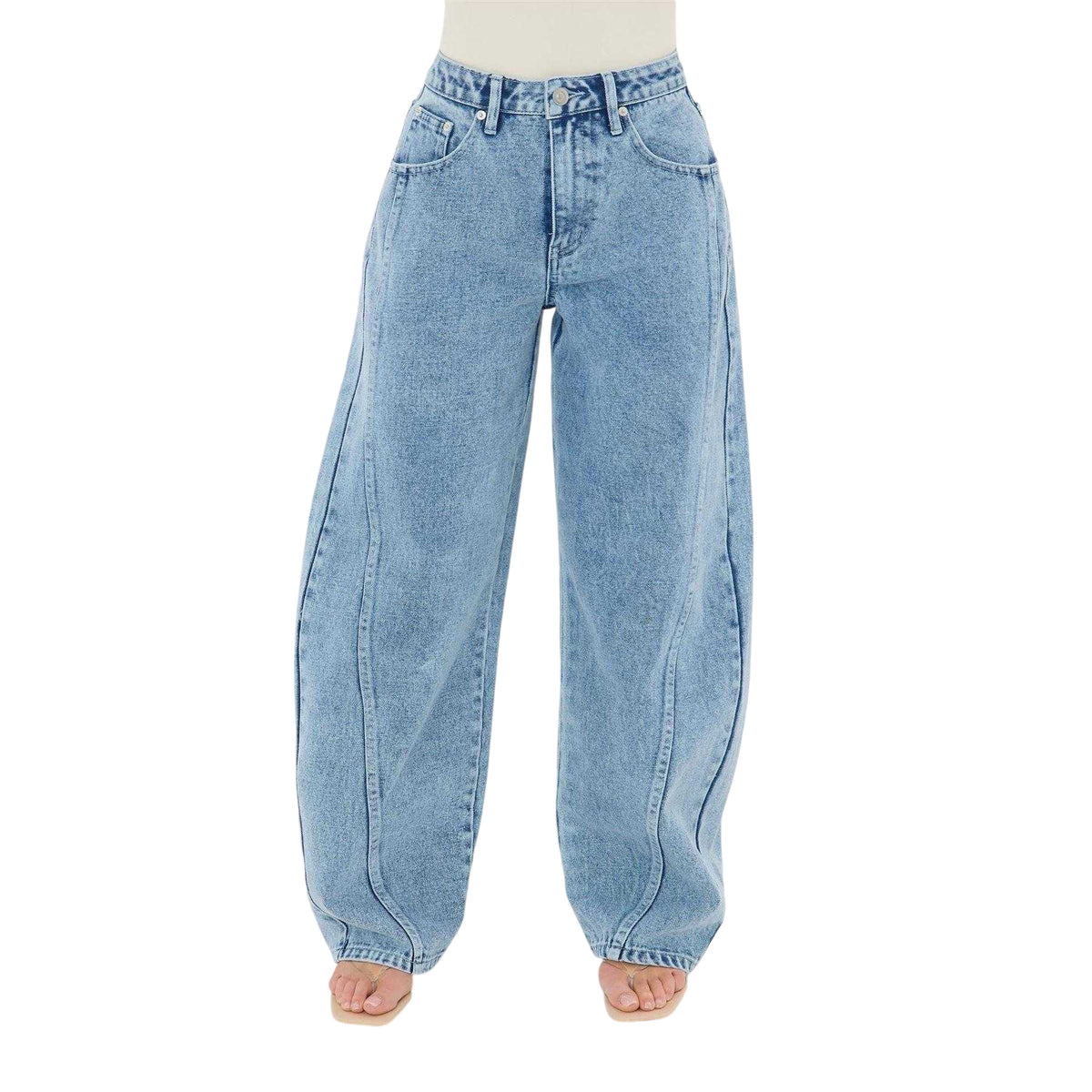 Light Wash - Front - I Saw It First Womens-Ladies Jeans