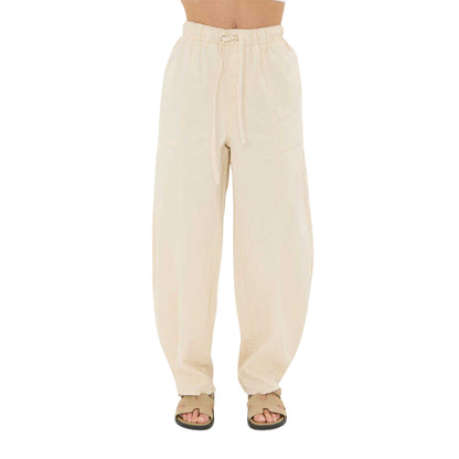 Ecru - Front - I Saw It First Womens-Ladies Barrel Jeans