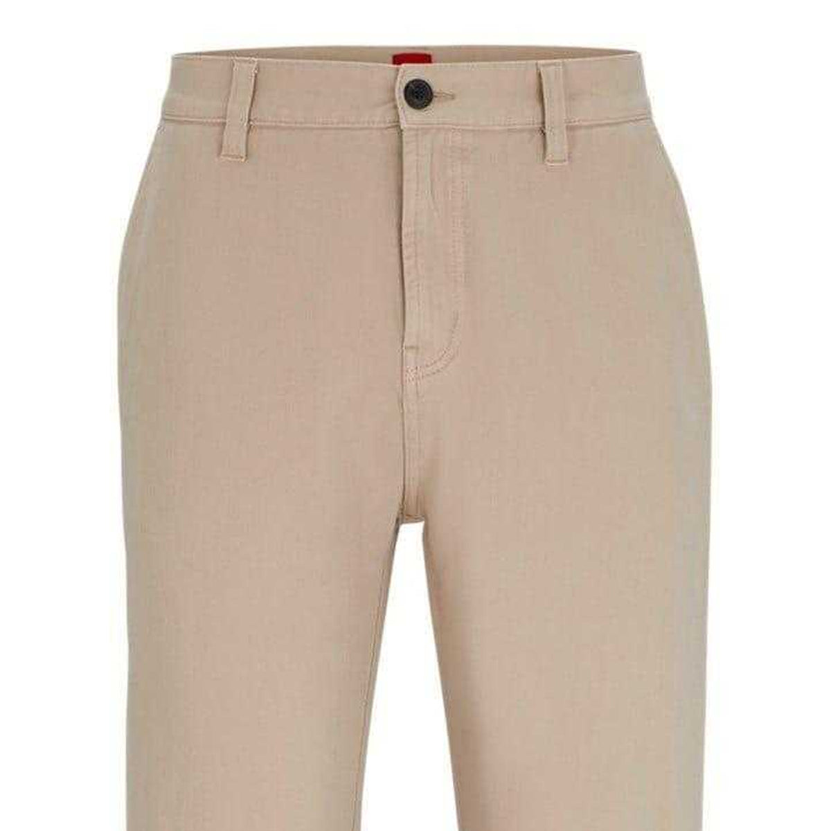 Beige - Back - Hugo Boss Mens Slim Cargo Trousers