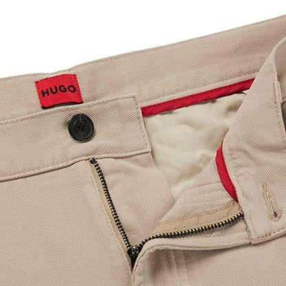 Beige - Side - Hugo Boss Mens Slim Cargo Trousers