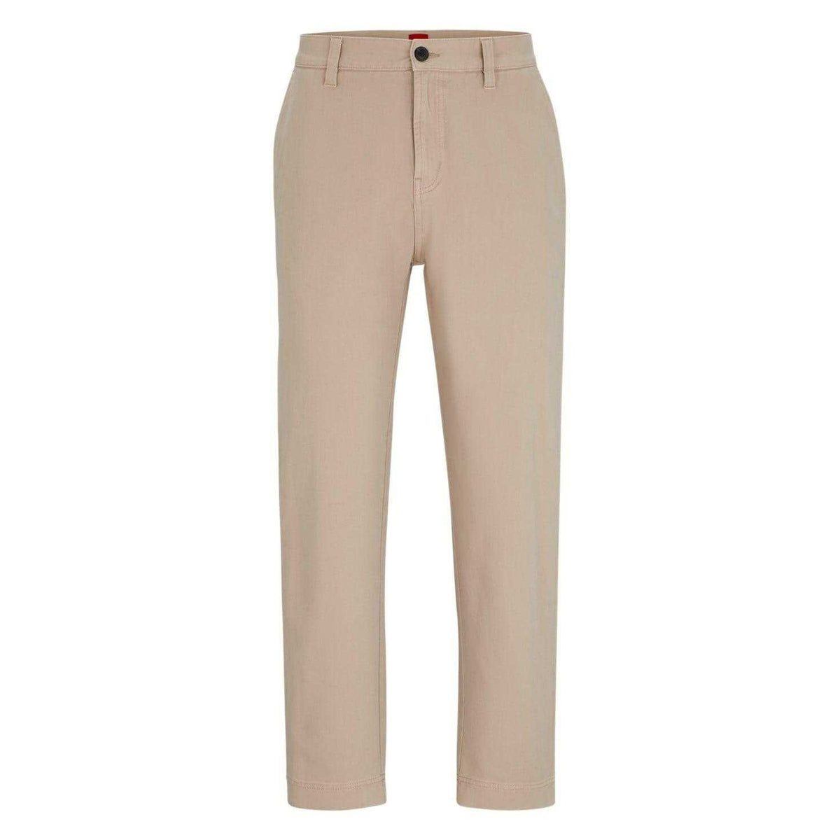 Beige - Front - Hugo Boss Mens Slim Cargo Trousers