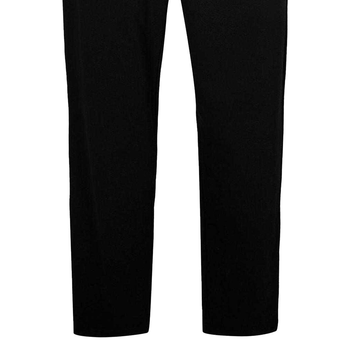Black-Pink - Side - Off White Mens Fleece Elasticated Waist Sweatpants