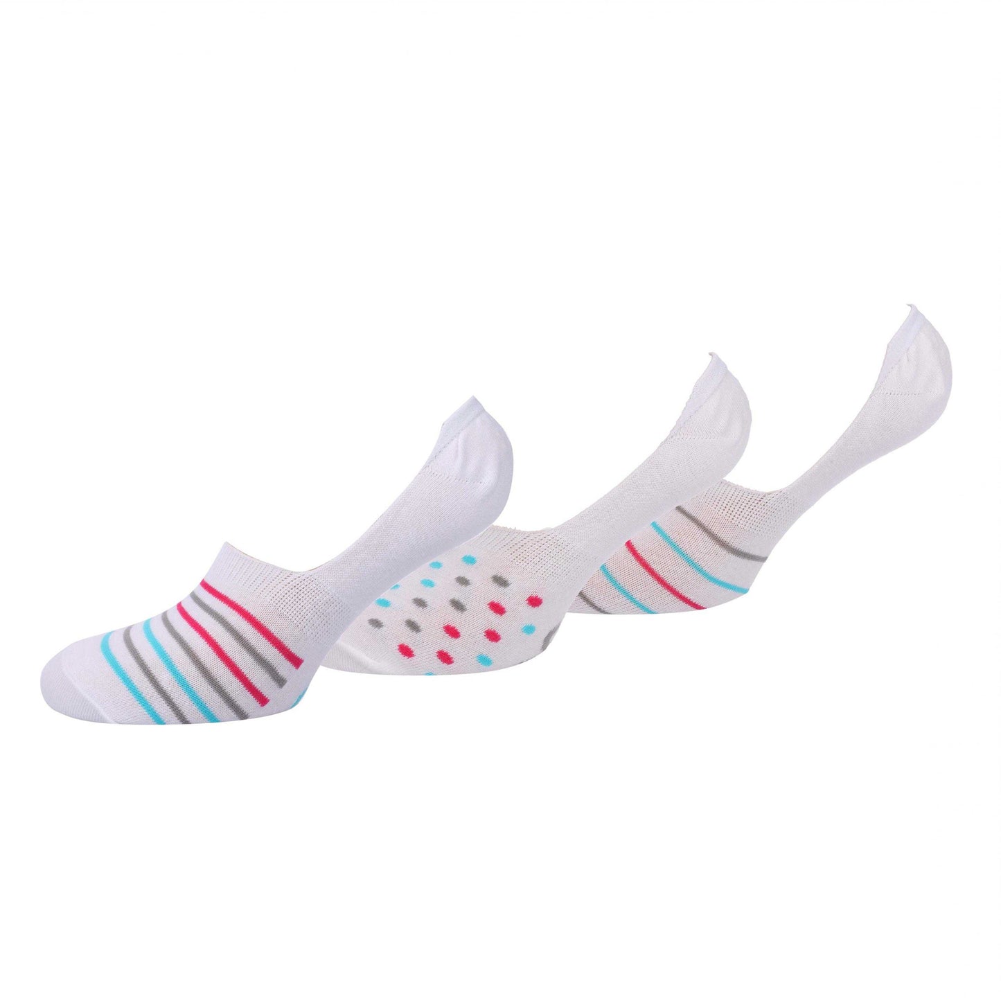 White - Back - Lee Unisex Adult Liner Socks (Pack of 3)