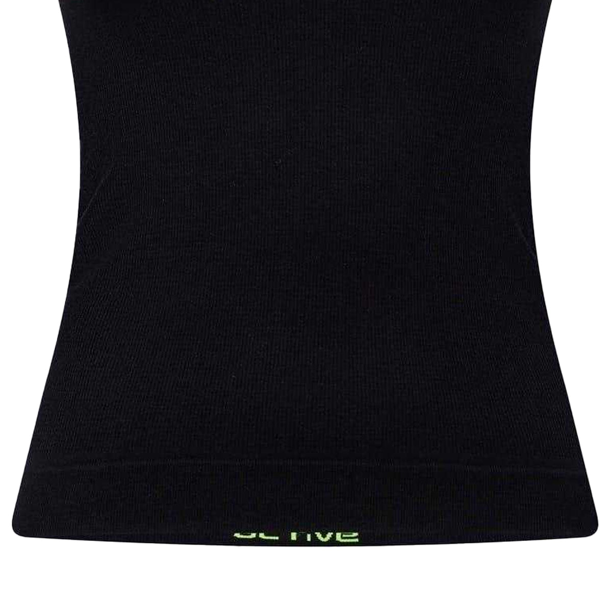 Black - Side - Off White Womens-Ladies Slim Tank Top