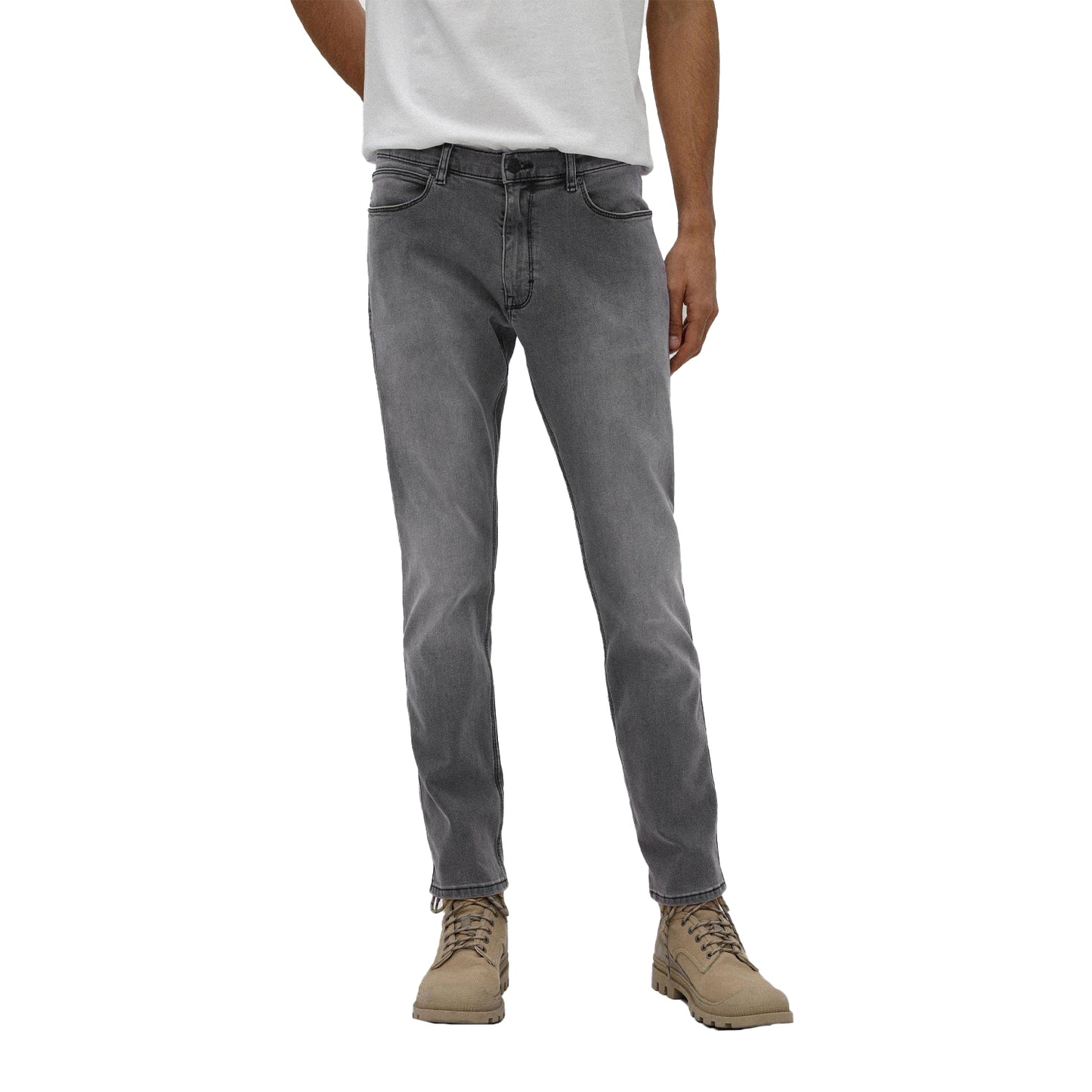 Grey - Side - Hugo Mens 734 Skinny Jeans