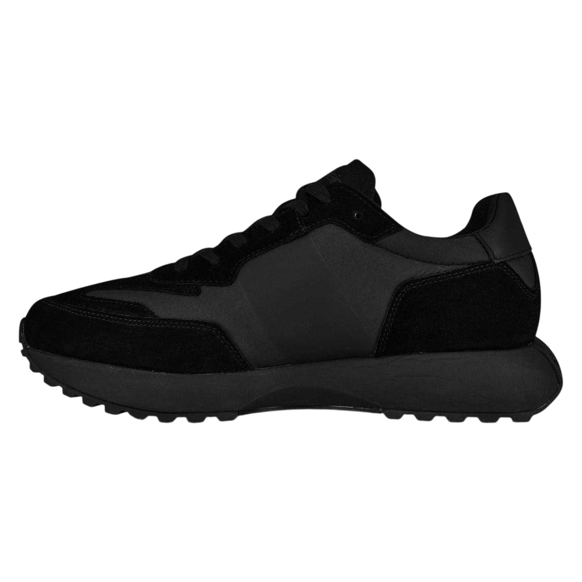 Black - Back - Calvin Klein Mens Suede Trainers