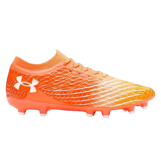 Orange-White - Front - Under Armour Mens Magnetico Pro Graphic Print Football Boots