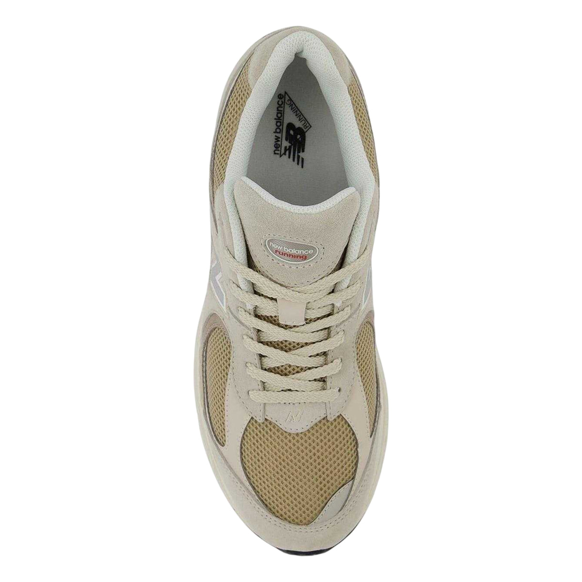 Taupe - Side - New Balance Mens Suede Trainers