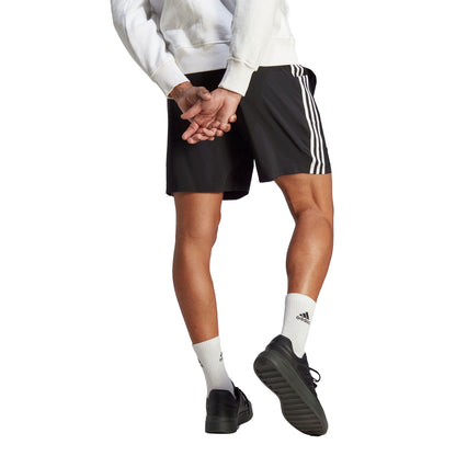 Black - Back - Adidas Mens Essentials Chelsea Aeroready 3 Stripes Shorts
