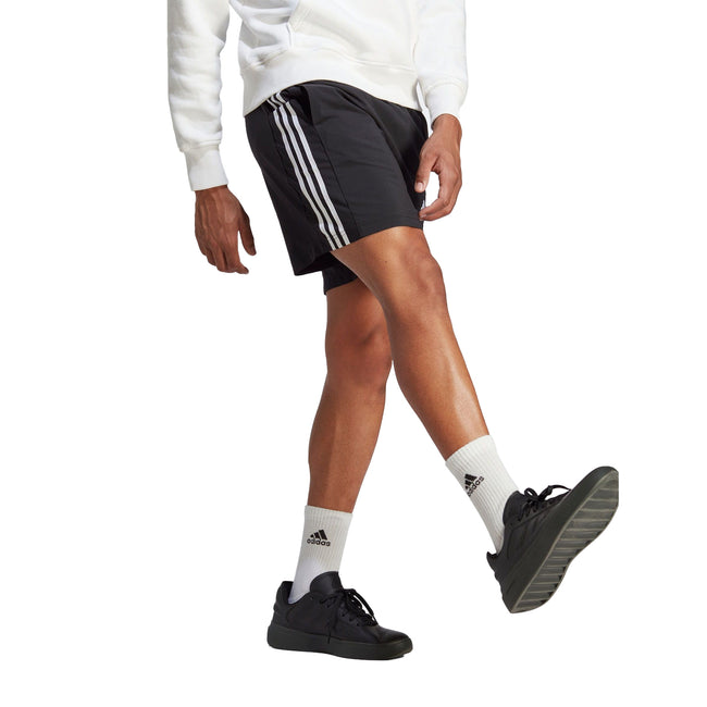 Black - Lifestyle - Adidas Mens Essentials Chelsea Aeroready 3 Stripes Shorts