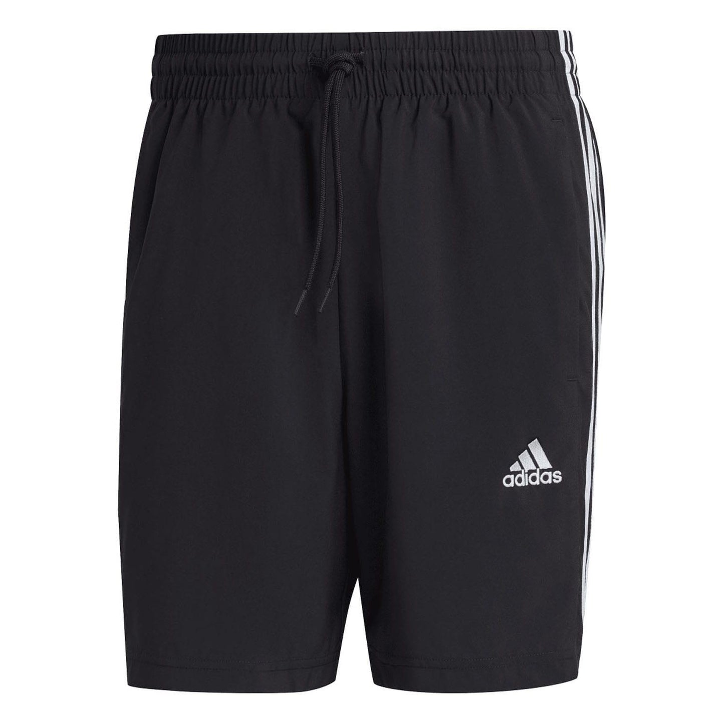 Black - Front - Adidas Mens Essentials Chelsea Aeroready 3 Stripes Shorts