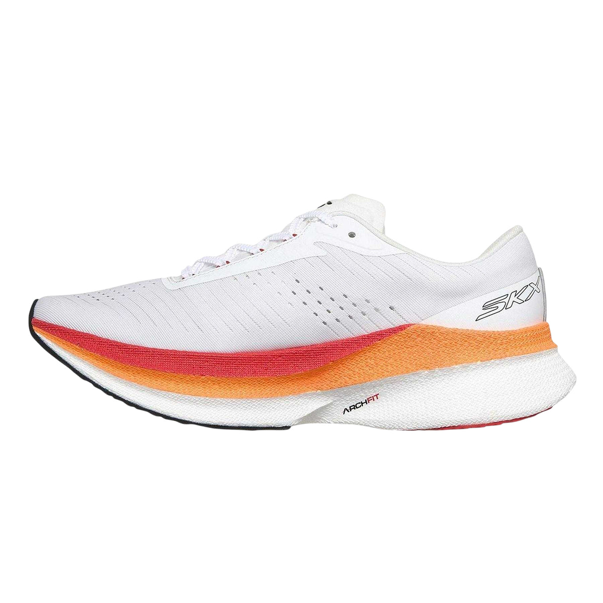 White-Orange - Back - Skechers Mens Razor Running Shoes