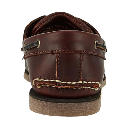Brown - Back - Timberland Mens Classic Flat Boat Shoes