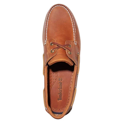 Buff Orange - Back - Timberland Mens Classic Flat Boat Shoes