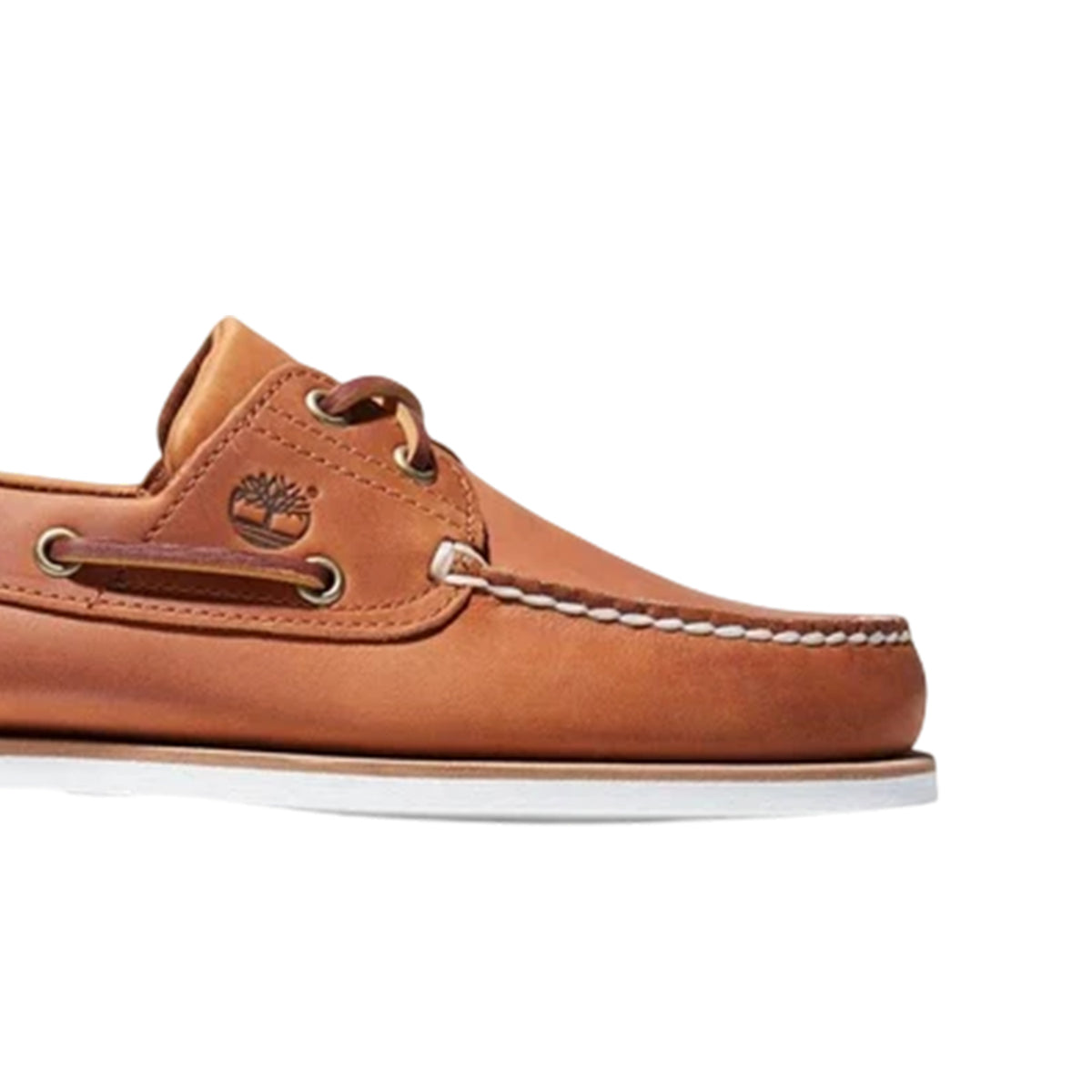 Buff Orange - Side - Timberland Mens Classic Flat Boat Shoes