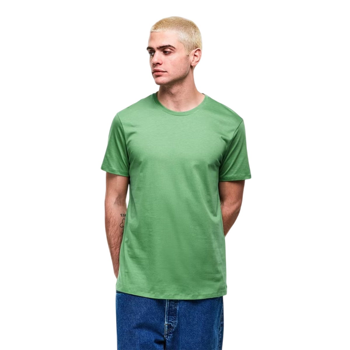 Shale Green - Side - Armani Exchange Mens Short-Sleeved T-Shirt