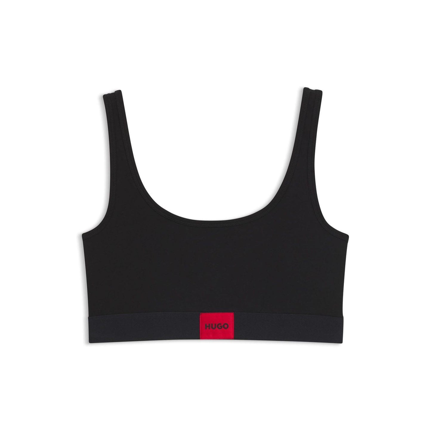 Black - Front - Hugo Womens-Ladies Red Label Logo Bralette