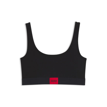 Black - Front - Hugo Womens-Ladies Red Label Logo Bralette