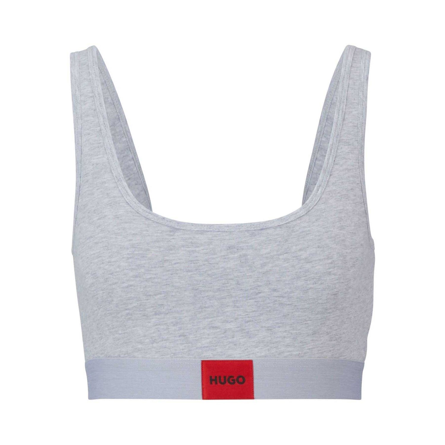 Grey - Front - Hugo Womens-Ladies Red Label Logo Bralette