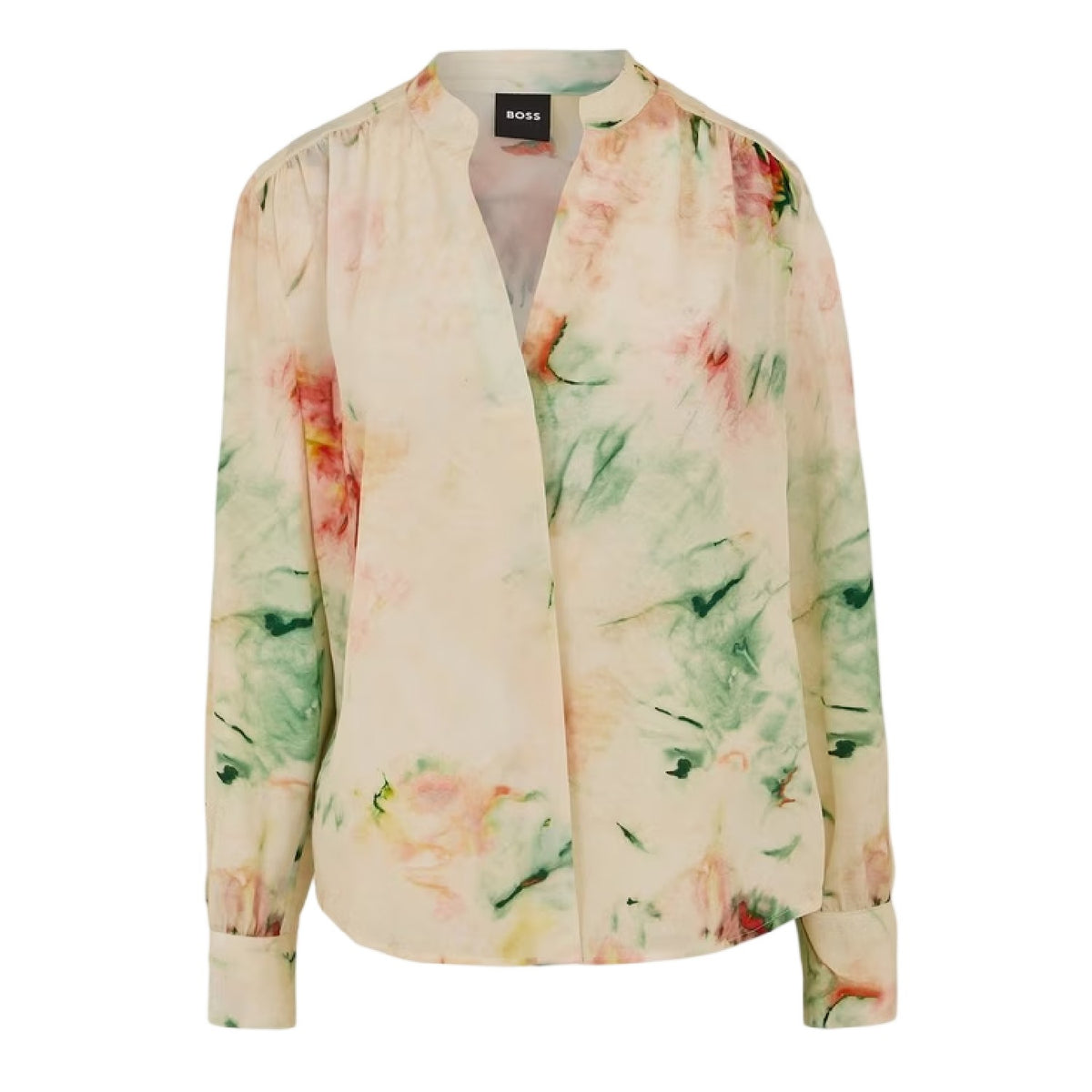 Multicoloured - Front - Boss Womens-Ladies Silk Blouse