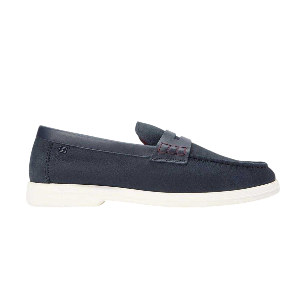 Desert Sky - Front - Tommy Hilfiger Mens Nubuck Flat Trainers