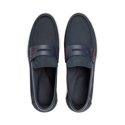 Desert Sky - Side - Tommy Hilfiger Mens Nubuck Flat Trainers