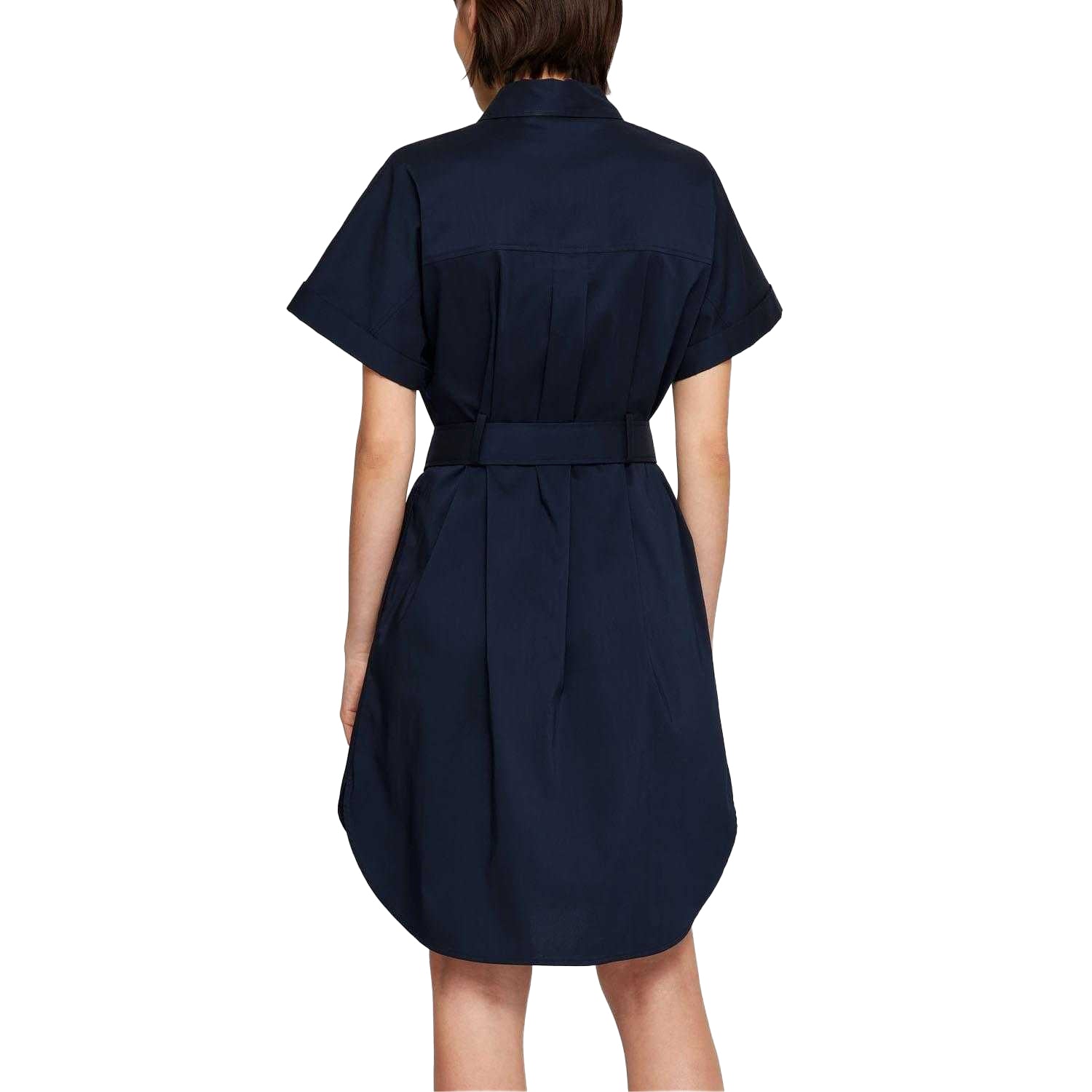 Blue - Back - Boss Womens-Ladies Dashile Dress