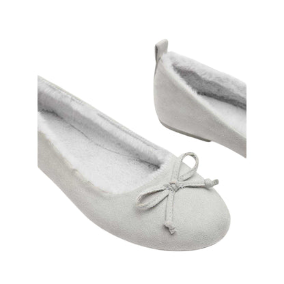 Light Grey - Side - Where´s That From Womens-Ladies Cassia Faux Suede Slippers